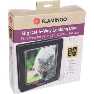 POEZENDEUR 4-WAY VEGO ZWART VOOR GROTE KATTEN