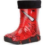 Ladeheid Kinderen Meisjes Jongens Rubberen Laarzen Swk39 (Rood Spinnen 39, 21/22 EU)