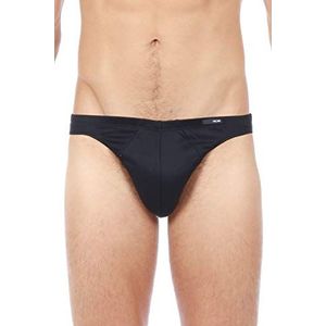 HOM Heren Comfort Micro Briefs Herenslip Underwear Slip Premium Katoen - Navy, zwart, M