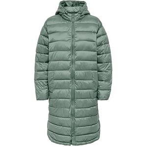 ONLY Onlmelody Quilted Oversize Coat OTW gewatteerde jas voor dames, Lily Pad, S