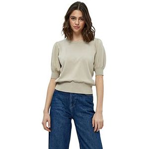 Minus Liva Knit Tee T-shirt voor dames, grijs (vedergrijs), XS