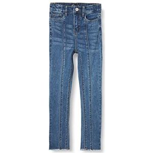 LMTD Nlfteces DNM Hw Skinny enkelbroek voor meisjes, blauw (medium blue denim), 140