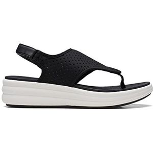 Clarks - Drift Ave - Teenslippers - Zwart - Leer/Textiel