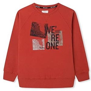Pepe Jeans Obie Sweatshirt voor jongens, 262brick, 4 Jaren