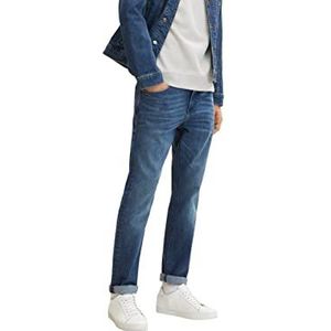 TOM TAILOR heren Josh Regular Slim-jeans voor heren Josh normale smalle jeans, 10281-middelhoge stonewash denim, 34W / 34L