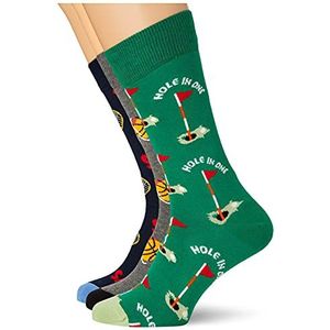 Happy Socks HSGOL08-7300 HS by Sports 3-pack sokken voor heren, multi, 41-46