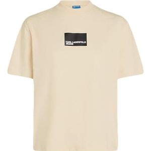 Karl Lagerfeld Jeans Regular Short Sleeve Box Logo Tee Dames T-shirt, Donkerbruin, S