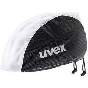 uvex rain cap bike fietsmuts - wind- & waterafstotend - flexibele pasvorm - black white - S/M