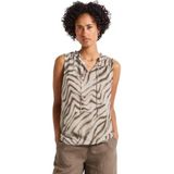 Imprimétops - Tumbled Beige - Grafische Print - Mouwloos