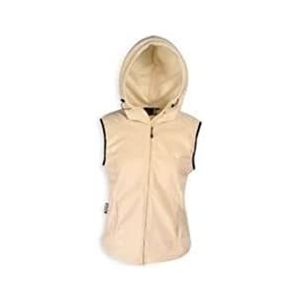 Tatonka Essential dames ""Lindsay Hood Lady Vest"" fleece vest, maat 42, crème
