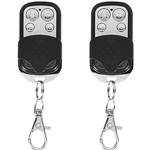 Leyf 2 stuks afstandsbediening garagedeur 433 MHz, afstandsbediening universeel de portail, 4 kanalen, compatibel met 433 MHz frequentiecode, handzender, eenvoudige instelling, garagedeuropener