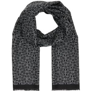 bugatti Heren 6300-40304 sjaal, zwart-50, eenheidsmaat, zwart-50, One Size