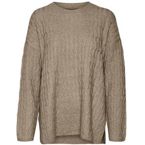 VERO MODA - VMELYA - Trui - Sand - Losse Pasvorm - Lange Mouw