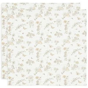 Jollein 535-851-67056 Mulldoek/Swaddle Set van 2 Dreamy Mouse wit (70x70cm)