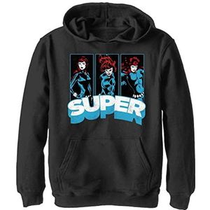 Marvel Jongens Avengers Classic Super Hoodie Zwart, XL, zwart, XL