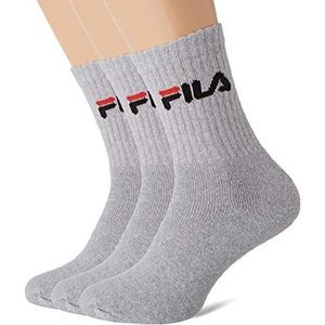 FILA Unisex F9505 sokken effen sokken (3 stuks)