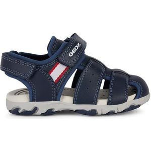 Geox Baby Jongens B Flaffee Boy Sandaal, Donkerblauw, 22 EU