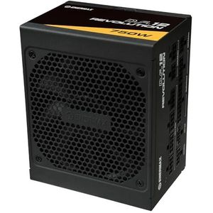 ENERMAX Revolution D.F. 12 ATX3.1 PCI-e 5.1 750W 80Plus Gold ultracompacte voeding (volledig modulair, 50% semi-fanless, 12V-2x6); ETV750G, zwart