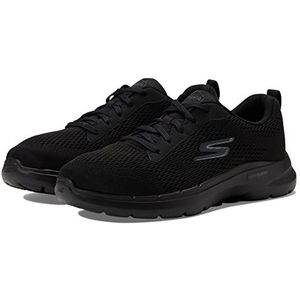 Skechers Heren Go Walk 6 Sneaker, Zwart, 11.5 X-Wide