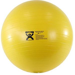 CanDo Oefenbal - Deluxe Anti-Burst Gym bal, diameter 45cm, geel