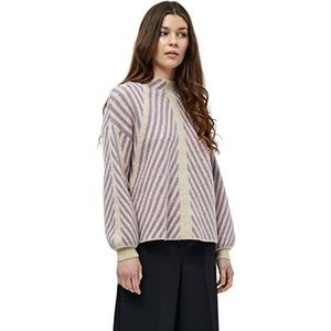 Peppercorn Dames Jayda Highneck Trui, Warm Sand Melange, XS