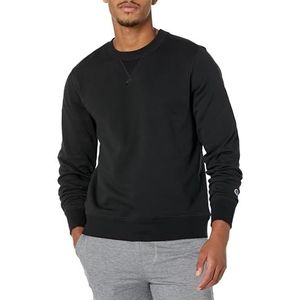 Champion Authentieke Originals Heren Sueded Fleece Sweatshirt, Zwart, L