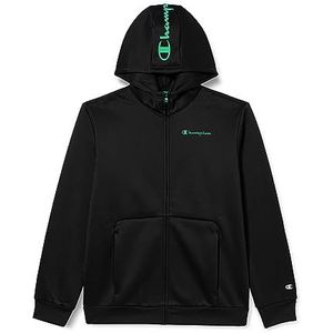 Champion Legacy American Tech B-Storm Fleece Full Zip Hoodie voor kinderen en jongeren, Zwart, 13-14 jaar