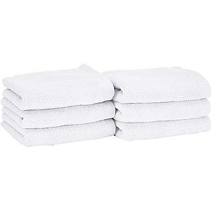 Heckett Lane Bath Guest Towel, 100% Cotton, White, 30 x 50 Cm, 6.0 Pieces