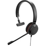 Jabra Evolve 30 II, Unified Communications Certified Mono Corded Headset met Call Control Unit, ruisonderdrukkende microfoon, LED-indicatoren, uitstekende geluidskwaliteit - USB-C/A, zwart