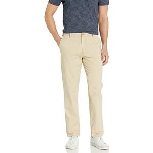 IZOD Men's Saltwater Stretch Chino, Pale Khaki, 32W x 30L