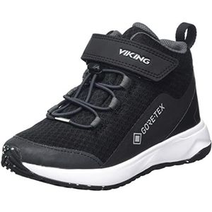viking Unisex Elevate Mid F GTX Walking Shoe voor kinderen, Black Charcoal., 35 EU