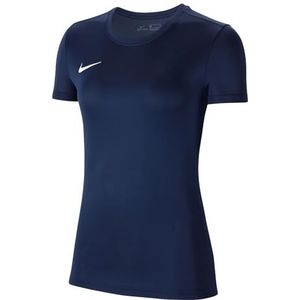 Nike Top met korte mouwen voor dames W Nk Df Park Vii Jsy Ss, Midnight Navy/Wit, BV6728-410, L