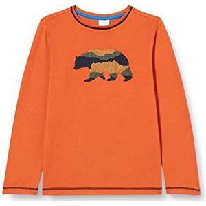 s.Oliver Junior Boy's shirt met lange mouwen, oranje, 92/98