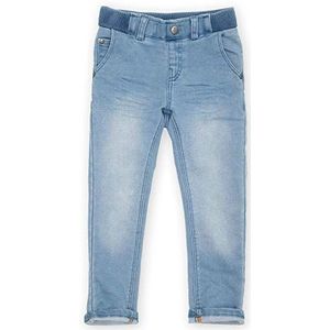 Sigikid Mini - Meisjes Sweat Denim Jeans Klecks, lichtblauw, 116 cm