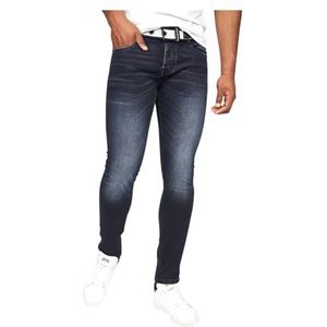 Crosshatch Heren Barbeck Slim Jeans, Light Wash, 36W/34L