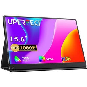UPERFECT - Draagbare Monitor - 15,6 inch - Full HD 1920 x 1080 - IPS Mat - HDMI USB C