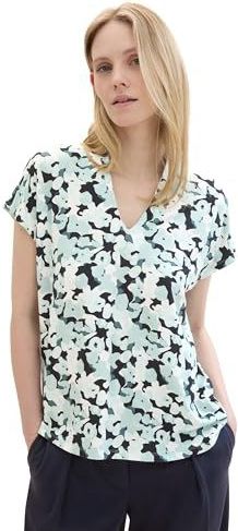 Tom Tailor Dames-T-shirt35291 blue smal