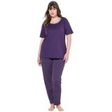 Ulla Popken - Pyjama - Braam/Wit - 2-delig