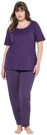 Ulla Popken - Pyjama - Braam/Wit - 2-delig