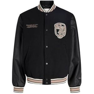 JACK & JONES Jormeadows College Bomber Jacket Sn, zwart, m, zwart, M