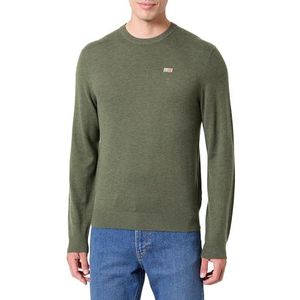 NAPAPIJRI Donori Crew Neck Sweater voor heren, kaki groen, L