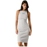 Jerseyjurken - Rib Midi-jurk - Zwart - Katoenmix