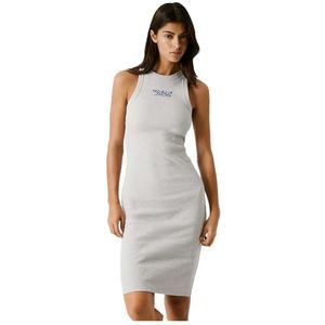 Jerseyjurken - Rib Midi-jurk - Zwart - Katoenmix