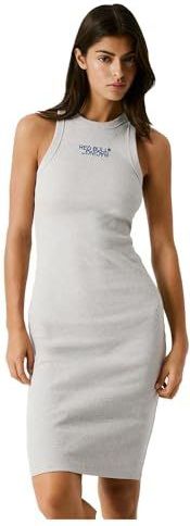 Jerseyjurken - Rib Midi-jurk - Zwart - Katoenmix