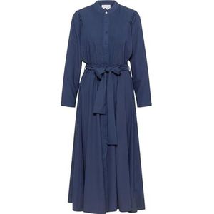 RISA dames lange mouwen jurk lymoa, marineblauw, XL