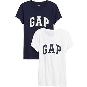 Gap Dames V Franchise CLSC Tee Pack T-Shirt, Navy Uniform, Klein, Navy Uniform, S