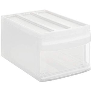 Rotho, Systemix, Ladebox 1 lade, Kunststof (PP) BPA-vrij, transparante, M (39,5 x 25,5 x 20,3 cm)