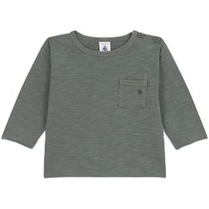 Petit Bateau A08EZ T-shirt met lange mouwen, thuya-groen, 12 maanden voor baby's, groen (Thuya), 12 Maanden