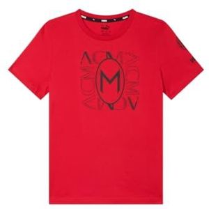 PUMA Adolescent AC Milan FtblCore Graphic T-shirt, Voor alle tijd rood zwart, 116 cm