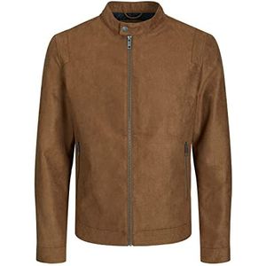 JACK&JONES PLUS Jjerocky Clean Jacket Ps voor heren, Cognac, 4XL grote maten